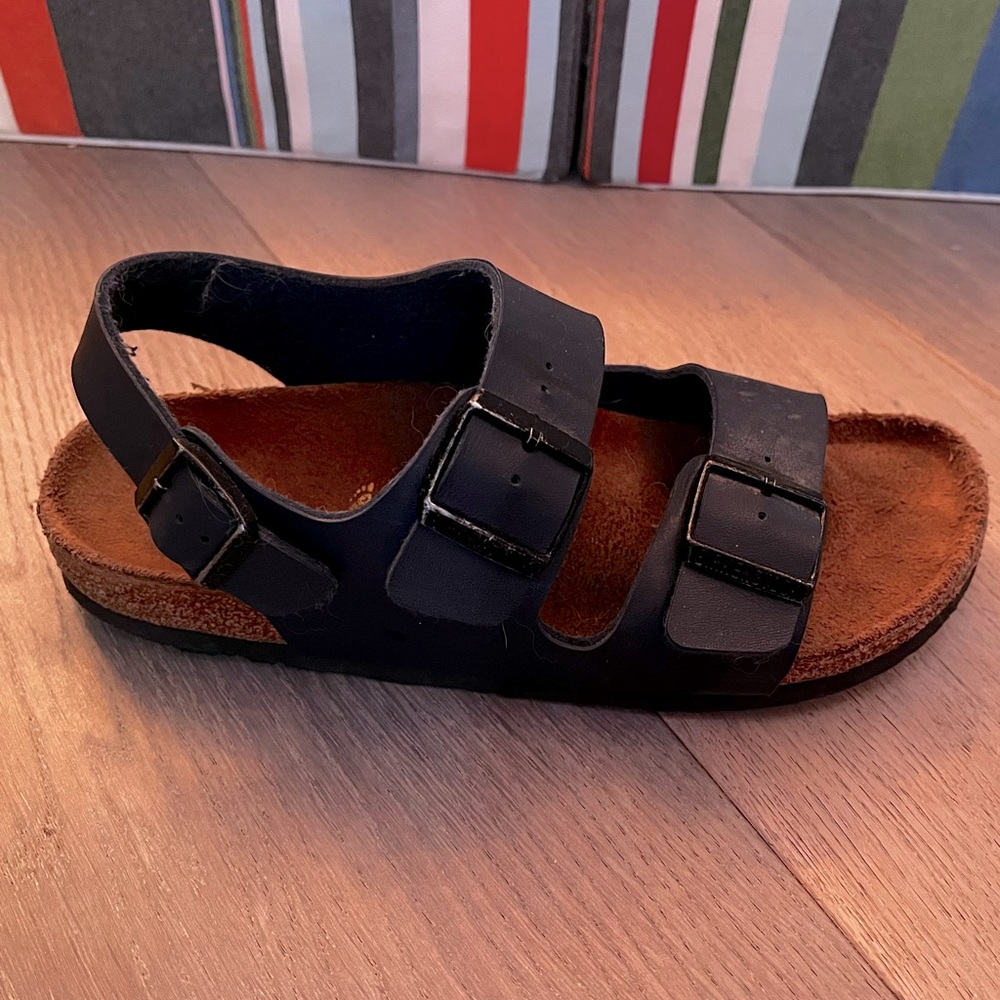 Second hand navy Birkenstocks